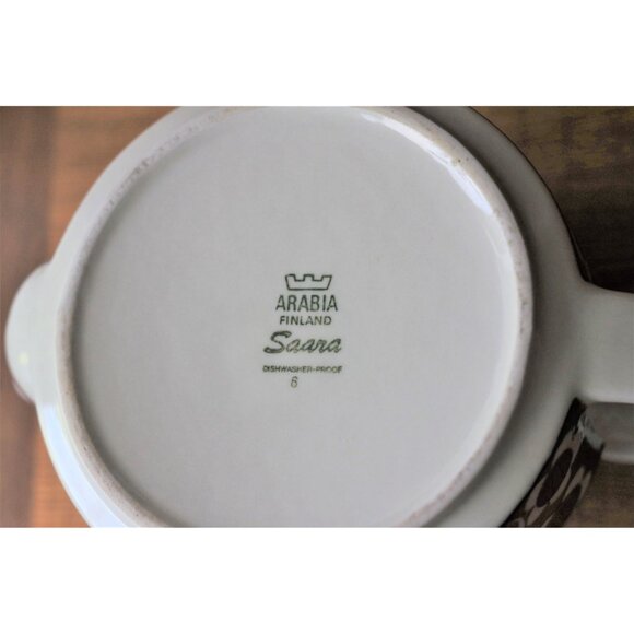 Vintage Teapot - Arabia Finland "Saara" Pattern Teapot by Anja Jaatinen-Winquist - Picture 6 of 6
